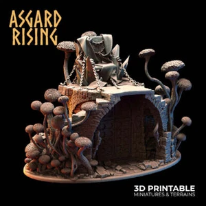 Goblin King's Throne - Asgard Rising Miniatures - Wargaming D&D DnD - Bild 1 von 2