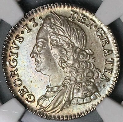 1750 NGC MS 64+ George II 6 Pence Great Britain Colonial Coin POP 2/1 (23072802C - Image 1 of 4