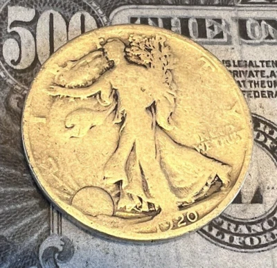 1920 P Walking Liberty Silver Half Dollar - Nice Find - Combined Shipping - Image 1 of 2
