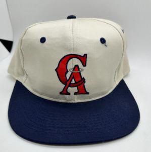 RARE HTF California Angels Baseball Snapback Cap From 1996 Last Year Of Logo