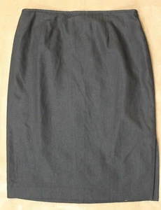 Style And Co. Black Linen Blend Knee Length Skirt Size L - Picture 1 of 4