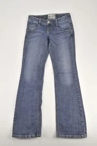 American Rag Blue Denim Jeans Envelope Pockets Size 1 Distressed 28X31  - Picture 1 of 11