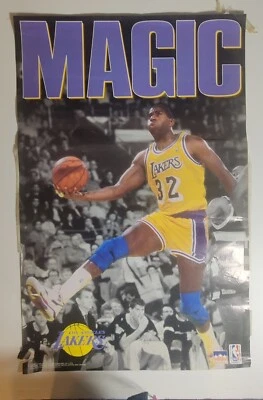 vintage Magic 1991 L.A. Lakers basketball poster NBA 4793 - Image 1 of 4