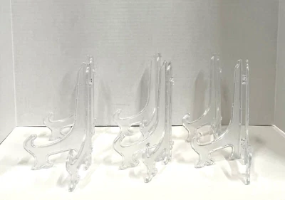 Juego de 6 soportes para libros de plástico transparente de 7" de alto Foto 1 de 3