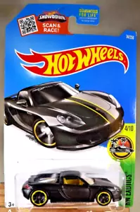 2016 Hot Wheels #74 HW Exotics 4/10 PORSCHE CARRERA GT Black Variant wBlackMC5Sp - Picture 1 of 5