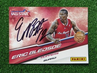 FOTO 5x7 juego ERIC BLEDSOE FIRMADO LOS ANGELES CLIPPERS Panini 11 All Star Foto 1 de 2