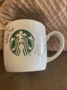 Starbucks Holiday Collection Gold Green Siren White Kaffeebecher 2013 Weihnachten - Bild 1 von 3