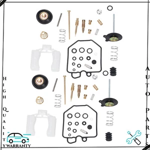 FITS HONDA CM400C CM400E CM400T 1980-1981 2X CARBURETOR REPAIR Rebuild KIT&FLOAT - Picture 1 of 5