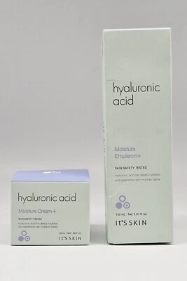 Emulsión hidratante ácido hialurónico Corea 2 PIEZAS IT'S SKIN + crema facial hidratante HA Foto 1 de 4