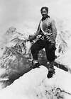 Sherpa Tensing climbing Mount Everest Picture taken at top pre- 1953 Old Photo