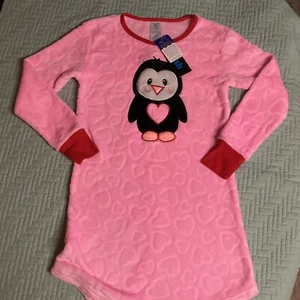 Little Girls Jelli Fish Kids 10/12 Flame Restaurant Penguin Knit Sleep Gown NWT - Picture 1 of 5