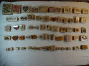 60 Lot Rubber Stamps Rubber Stampede Comotion Miscellaneous 160-45T - Picture 1 of 8