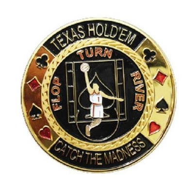 Poker Card Guard CATCH THE MADNESS Gold Chip Karten
