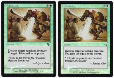 Chastise x2 2x 2002 Judgment FOIL White Uncommon Instant MTG LP AZ1 - Image 1 of 2