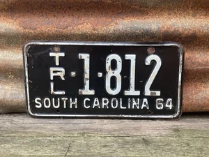 Authentic 1964 South Carolina License Plate Metal Auto Tag - Picture 1 of 1