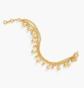 NUEVO BRAZALETE TALBOTS CUENTAS CAPAS TONO DORADO - Imagen 1 de 3