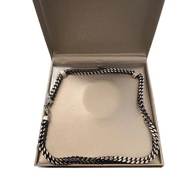 Juego de collar y pulsera de cadena serpiente Franco de 6,0 mm en acero inoxidable macizo y  Foto 1 de 4