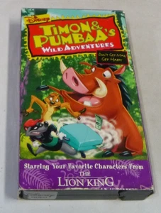 Timon and Pumbaa's Wild Adventures-"Don't Get Mad, Get Happy" Disney VHS Tape - Foto 1 di 4