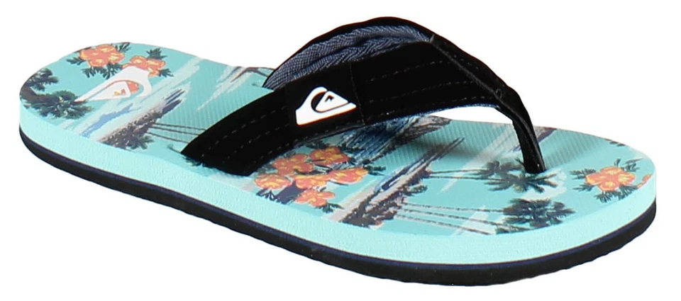 Sandalia Quiksilver Moncata Layback para niño - Aqua / Negra - Nueva Foto 1 de 1