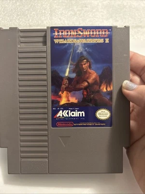 Iron Sword: Wizards and Warriors II 2 (Nintendo NES) Acclaim Entertainment Box 7 - Image 1 of 4