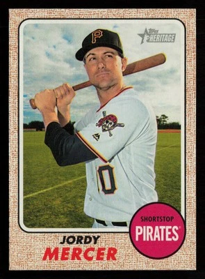 Jordy Mercer 2017 Topps Heritage #270 Pittsburgh Pirates Baseball Card - Image 1 of 2