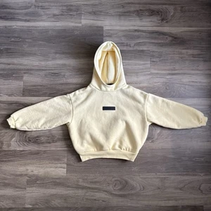 Fear of God Essentials Hoodie Kids Toddler 6/7 Yellow Sweatshirt Hooded Pullover - Picture 1 of 13
