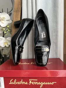 Zapatos de Corte Salvatore Ferragamo Negros De Colección Talla US 9.5 B (Estándar) UK 6.5 - Imagen 1 de 13