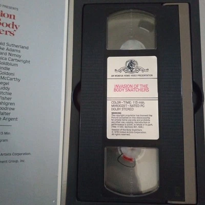 Invasion of the Body Snatchers VHS Tape MGM Video '78 '83 Box USA Vtg No Upc - Image 1 of 4