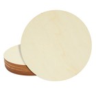 10 Pack 8 Inch Unfinished Wood Circles for Crafts, Engraving, Round Wooden Discs