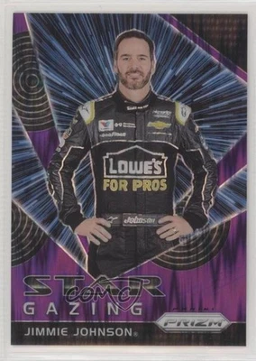 2018 Panini Prizm Star Gazing Purple Flash Prizm Jimmie Johnson #65 HOF - Image 1 of 2