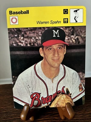 1977年Sportscaster #2323沃伦·斯帕恩名人堂传奇复古收藏品 — 第 1/2 张图片