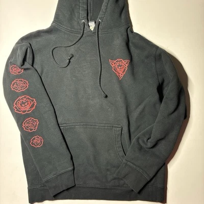 Moletom Spitfire preto com capuz vintage tamanho Y2K skatista médio - Imagem 1 de 4