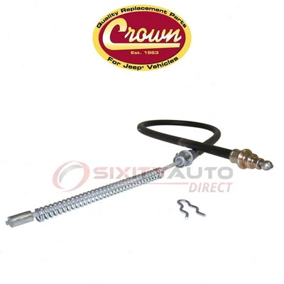 Crown Automotive Rear Left Parking Brake Cable for 1981-1986 Jeep CJ7 - kj Foto 1 de 4