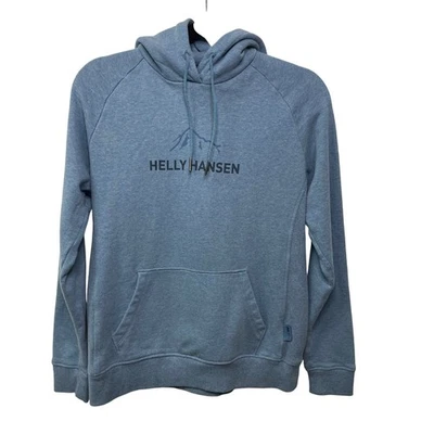Sudadera con Capucha Helly Hansen Azul Gráfico Montaña Logo Para Mujer M Exterior Gorp Foto 1 de 4