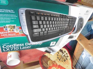 Teclado y mouse láser Logitech inalámbrico de escritorio LX710 NUEVO - Imagen 1 de 3
