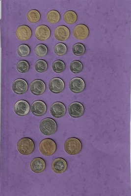 Monaco  Coins (29) Pre Euro Job lot 20cme to 10 Francs Mostly EF  (M4-0002-30) - Image 1 of 2