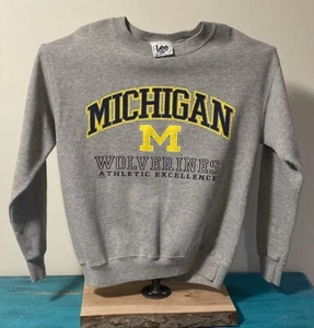 Vintage Lee Sports Michigan Wolverines Sweatshirt Size Medium Made In USA - Picture 1 of 4
