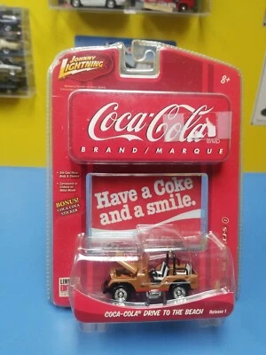 JOHNNY LIGHTNING  COCA COLA '66 JEEP CJ-5  R1   "NEW" - Image 1 of 4