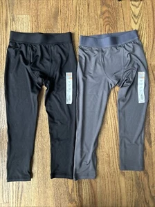 2 Pair Lot Of NWT Jumping Bean Active Jogger Pants Tights Size 4 black Gray NEW - Picture 1 of 4