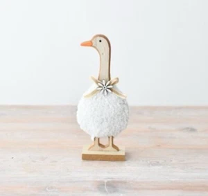Wooden Standing Duck Figurine 18cm / Spring / Easter Decor - Picture 1 of 1