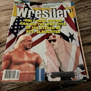 Revista The Wrestler mayo 1991. Hulk Hogan, sargento Slaughter, Ric Flair B14 - Imagen 1 de 5