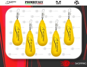 5X BIRNENBLEI QUICK HOOK SCHNELLVERSCHLUSS PLAST. GELB OCKER M2 ANGELGIESSEREI - Bild 1 von 1