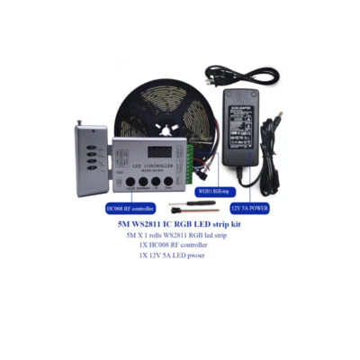 WS2811 DC12V Addressable Led Strip Light RGB Dream Color HC008 RF Controller Led - Image 1 of 4