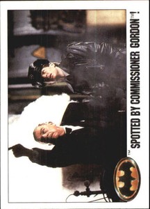 1989 Batman Movie Non-Sport Card #37 Spotted by Commissioner Gordon 
