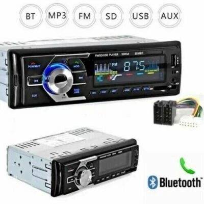 STEREO AUTO BLUETOOTH AUTORADIO 180W AUX MP3 USB SD RADIO FM VIVA VOCE - Immagine 1 di 3