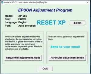 Reset Epson XP255, XP257 XP352 XP355 XP452 XP455✅waste ink counter reset🔥1Pc⭐⭐⭐ - Afbeelding 1 van 6