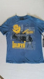 Genuine Vintage Salvage Brand T Shirt "Polygraph" Navy V51T429 Size L - Picture 1 of 11