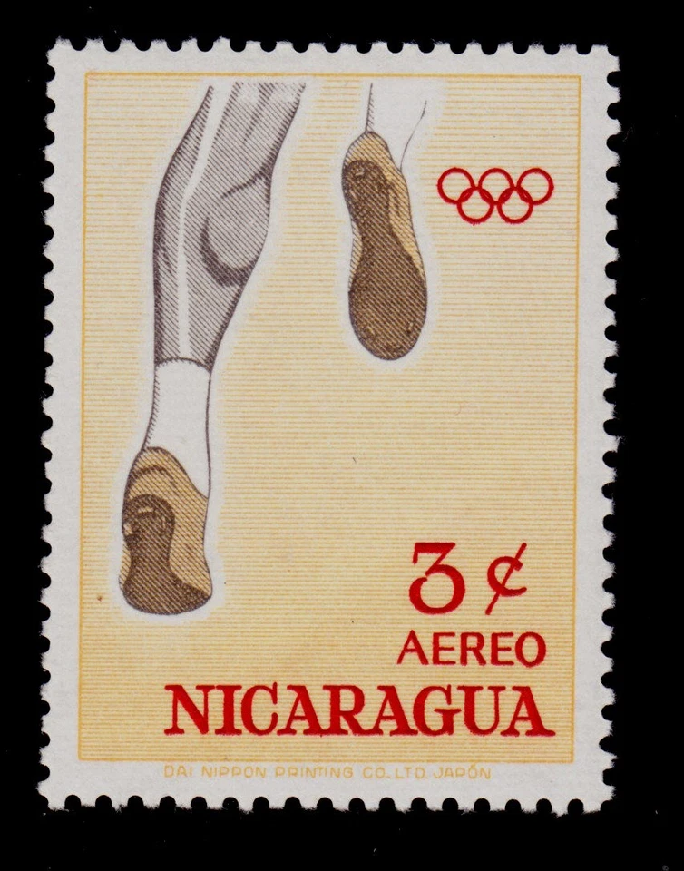 NICARAGUA   SCOTT#  C524    MNH    RUNNING/1964 OLYMPICS TOKYO - Image 1 of 1