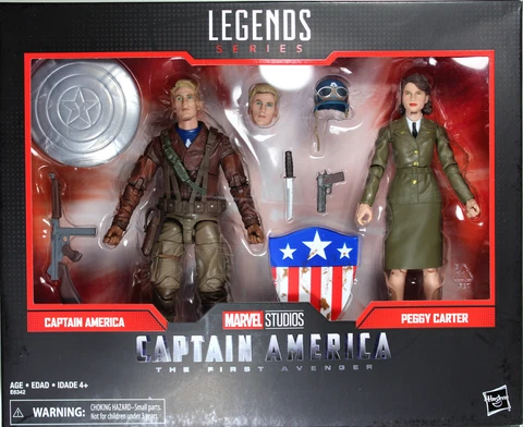 Marvel Legends ~ CAPTAIN AMERICA & PEGGY CARTER EXCLUSIVE ACTION FIGURE SET Cover