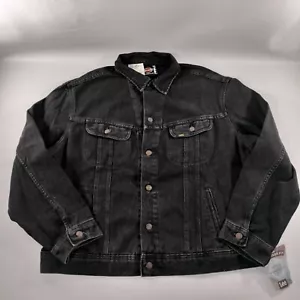 Giacca denim nera vintage Lee Harley Davidson 10th Anniversary Ride For Life taglia L - Foto 1 di 12